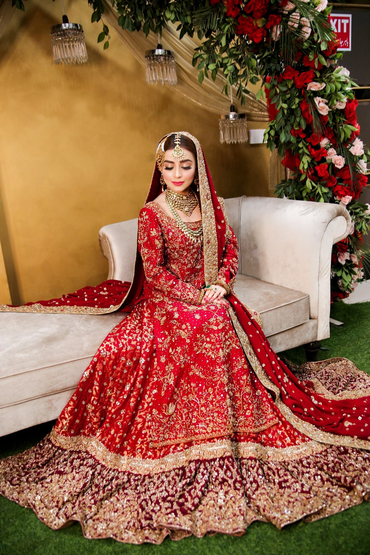 Elena red bridal