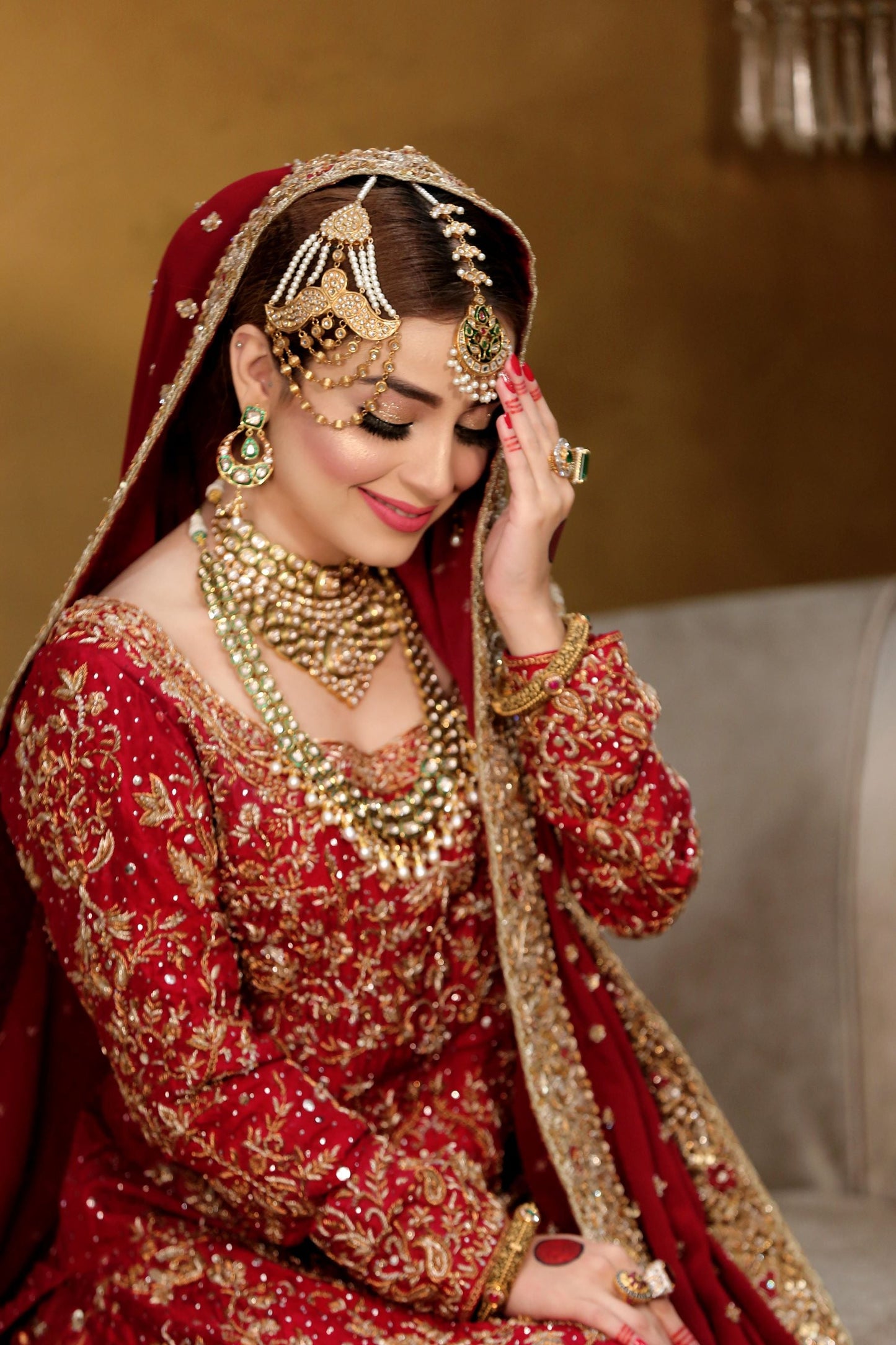 Elena red bridal