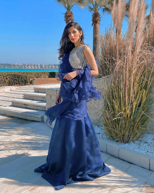 Blue Ruffle Sarri