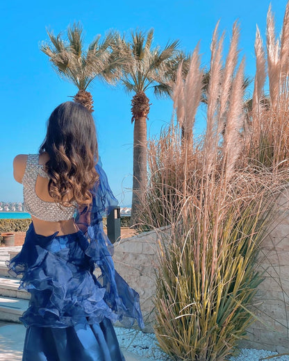 Blue Ruffle Sarri