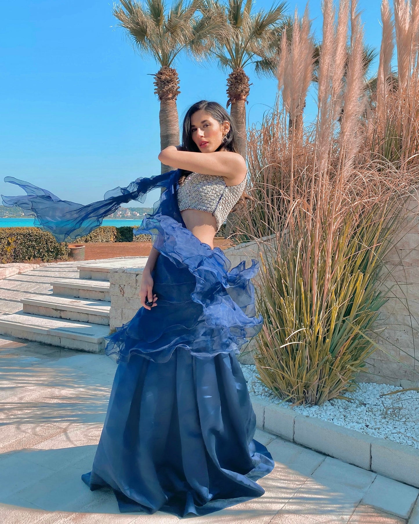 Blue Ruffle Sarri