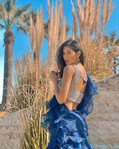 Blue Ruffle Sarri